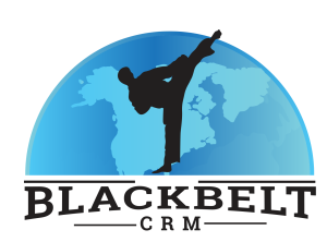 Logo of BlackBelt CRM - this dojo management software doesn’t provide advanced solutions but is handy.
