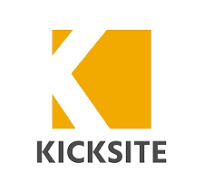 Logo of Kicksite - a management software created for martial arts places, like aikido schools.