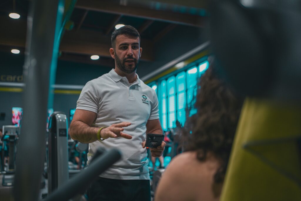 Using an individual approach a personal trainer is able to encourage members to continue their fitness journey.