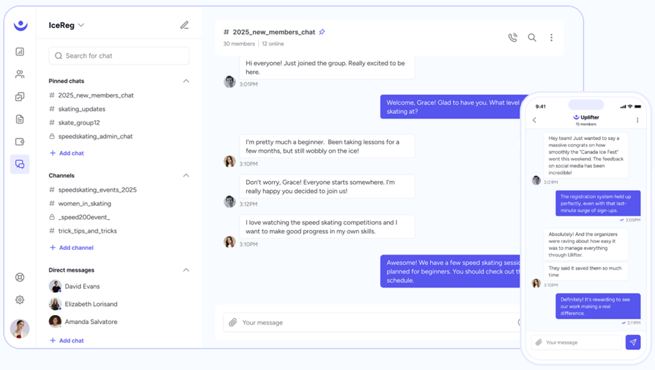 Uplifter community building module - for engaging new members and increasing member retention.