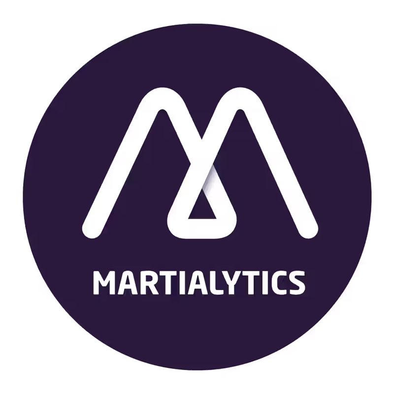 Logo of Marialitics - an API tracker and software to make karate school’s owner’s life easier.