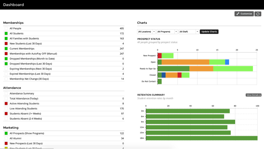 Zenplanner screenshot: this platform provides students profiles management, among others.