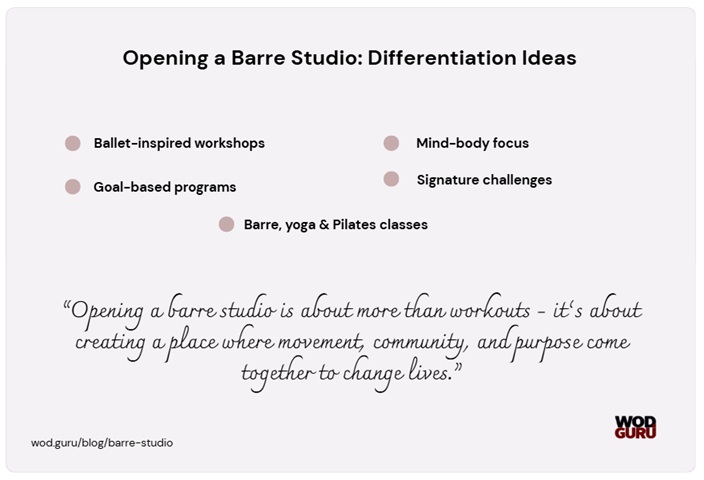 Opening a barre studio is about more than workouts - it’s about creating a place where movement, community, and purpose come together to change lives.