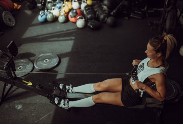 There are eight stations, rowing among others.